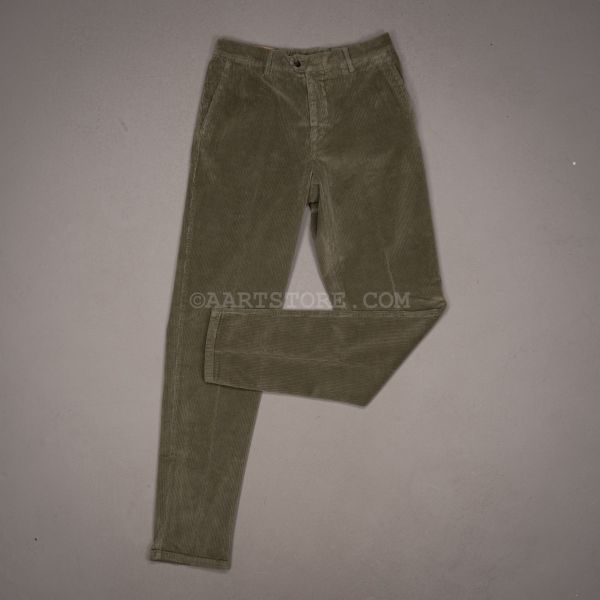 EVO MID WHALE CORD PANTS VERDE MILITARE