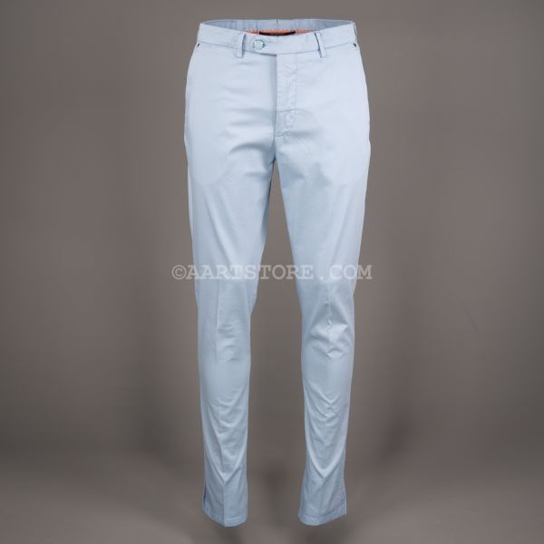 NEWYORK COTTON SILK BLEND DRESS CHINO CIELO