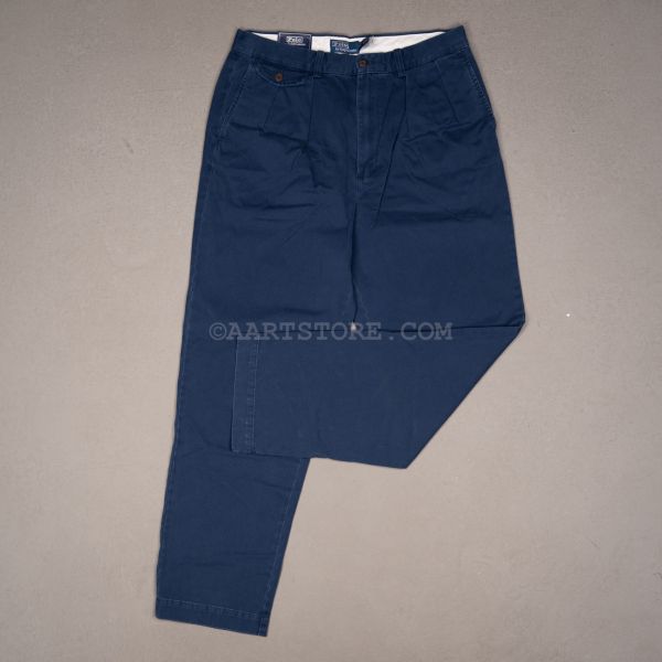 WHITMAN PLEATED CHINO NEW NAVY