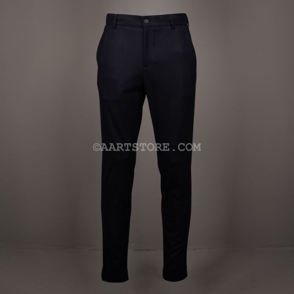 MANU CACHEMIRE PANTALONE BLU NOTTE