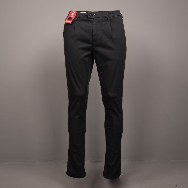 ALBERTO SOFT TWILL CHINO CARBON