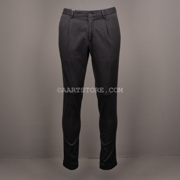DVR5 PLEATED COVER TWILL CHINO ANTRACITE