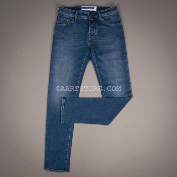 NICK SLIM 3588 JERSEY DENIM  BLU DUE ANNI