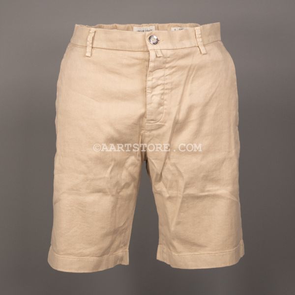 GEORGE S4269 LINO TWILL SHORT SABBIA BAGNATA