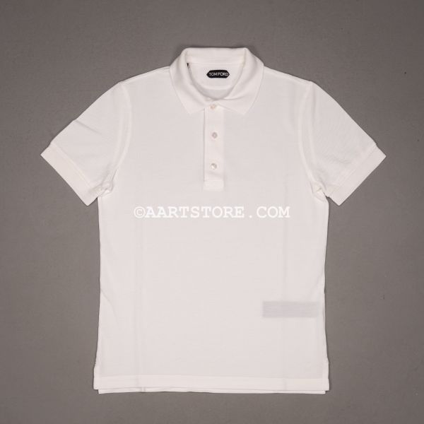LYOCELL COTTON KNIT POLO BIANCO