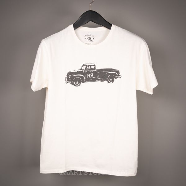 RALPH'S TRUCK T-SHIRT ANTIQUE WHITE