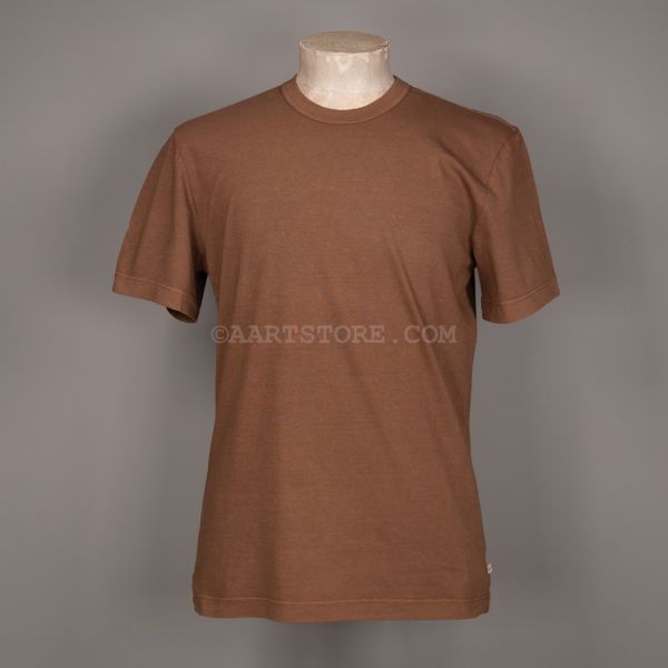 SS COTTON CREW NECK GINGERBREAD