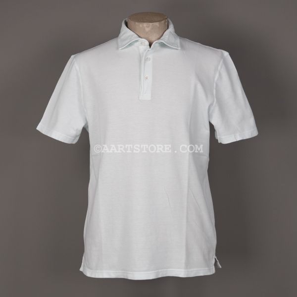 ZERO PIQUET SS POLO BLU PASTELLO