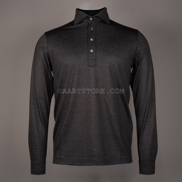 MARK LS POLO 150S WOOL ANTRACITE