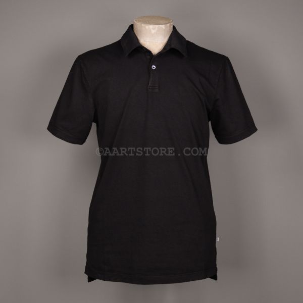 SS SUPIMA COTTON POLO BLACK
