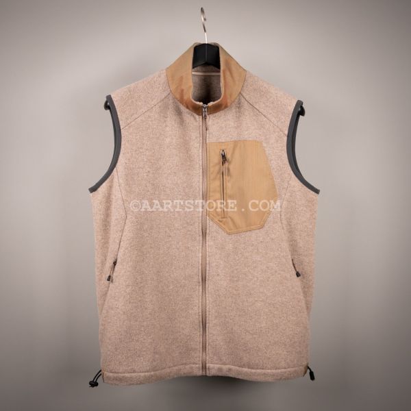 CASH WOOL EXPLORER VEST OYSTER