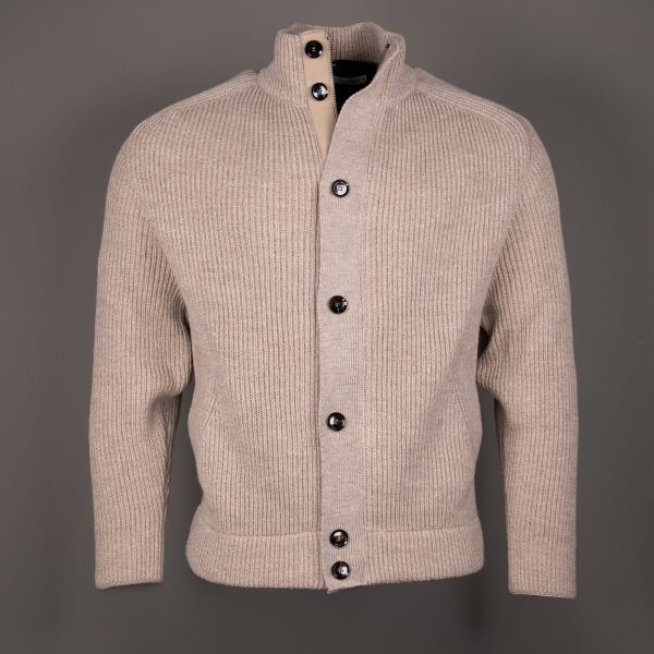 PAOLO CARDIGAN ZIP SPIAGGIA