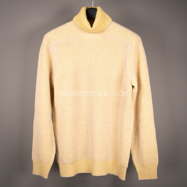 CASHMERE RIBBED TURTLE PAGLIA