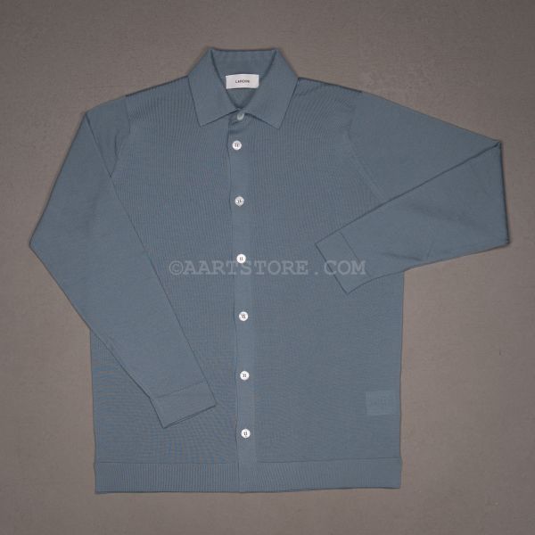 BARYSJNIKOV MERINO SHIRT CARDIGAN AQUA
