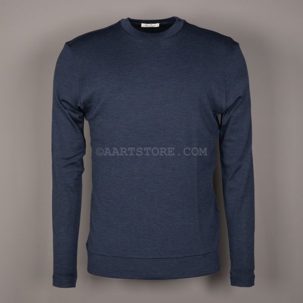 ELI B LA FR WV 180S SWEAT MEL BLUE