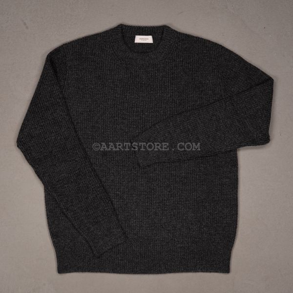 CASHMERE MIX RIBKNIT GRIGIO