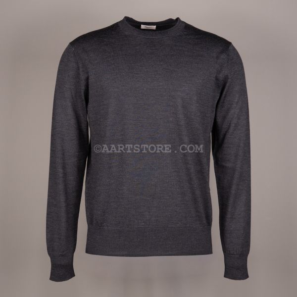 CREWNECK CRYSTAL KNIT ANTRACITE