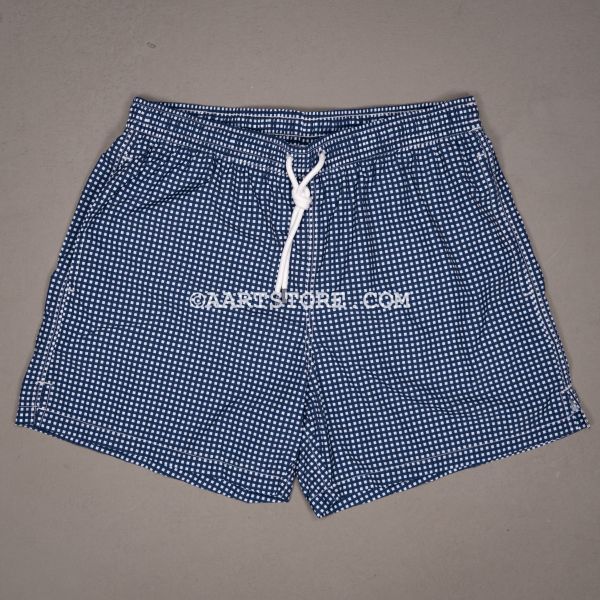 MADEIRA GINGHAM SWIMTRUNK NAVY