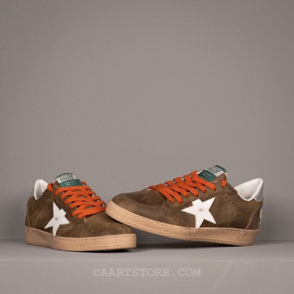 BALLSTAR SPURS SNEAKERS PELLE MARRONE