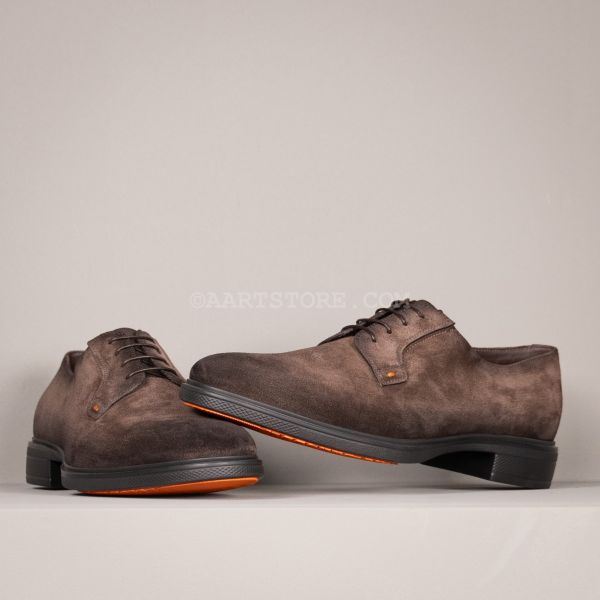 EASY REVLO SUEDE DERBY DARK BROWN