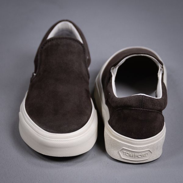 SUEDE BOATER SLIPON COCOA