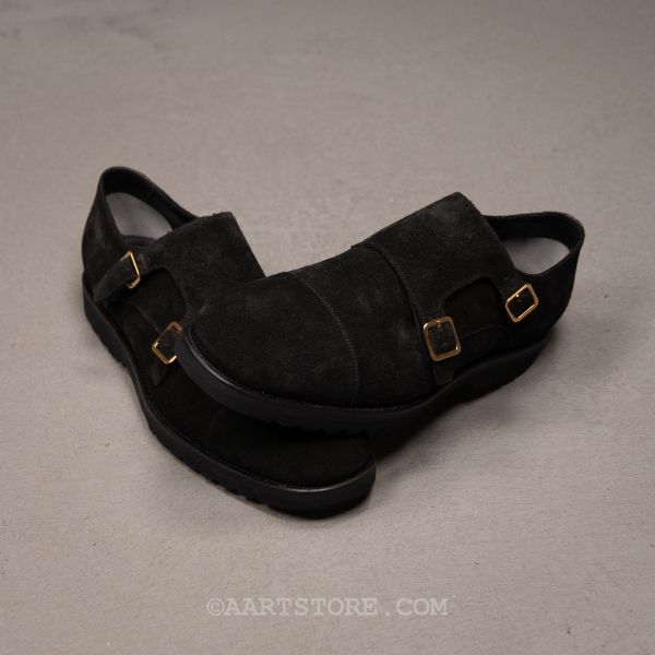 Schoenen   DOUBLE MONK STRAP BLACK