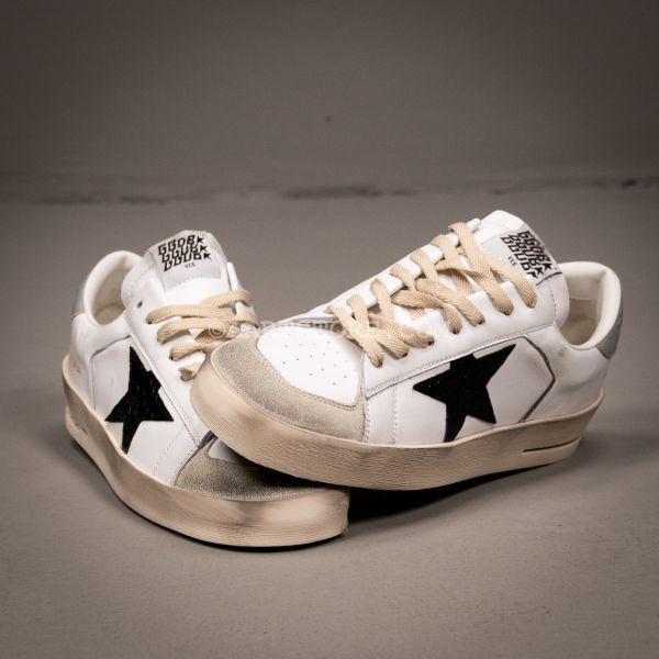 STARDAN CROCO STAR SNEAKER BIANCO E NERO