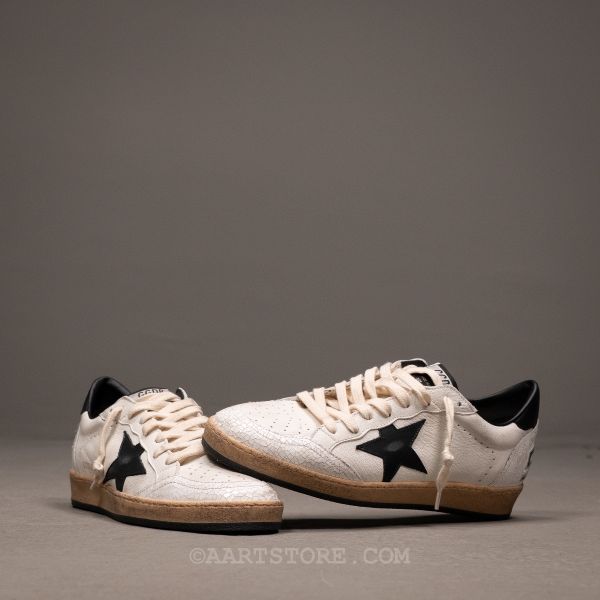 BALLSTAR SPUR SNEAKER CREW WHITE BLACK