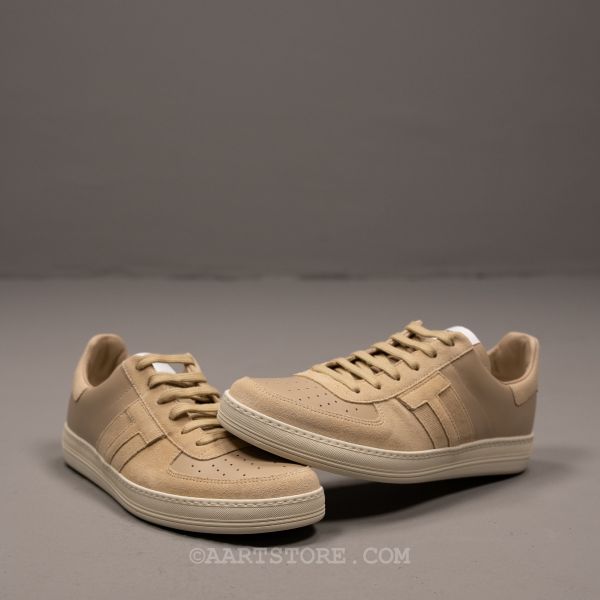 LINED LEATHER RADCLIFFE SNEAKER SABBIA
