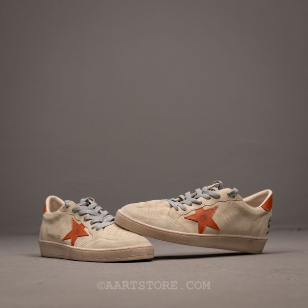 BALL STAR DISTRESSED SNEAKER ORANGE SPLIT