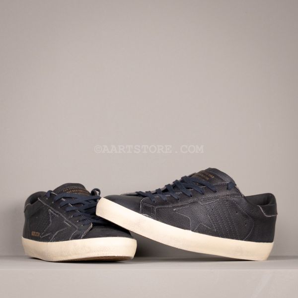 SUPERTSTAR LEATHER SNEAKER NAVY