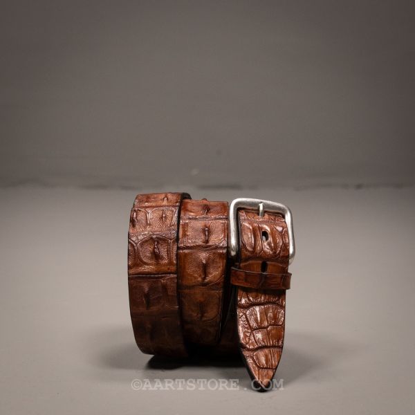 CROCO BACK BELT COGNAC