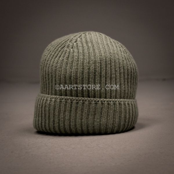 CASHMERE KNITTED CAP PISTACHIO