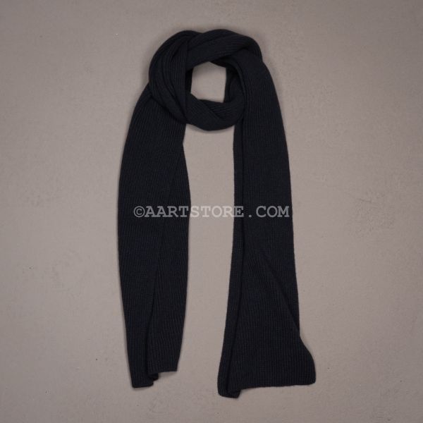 RIBBED CASHMERE SCARF ASTRAKHAN