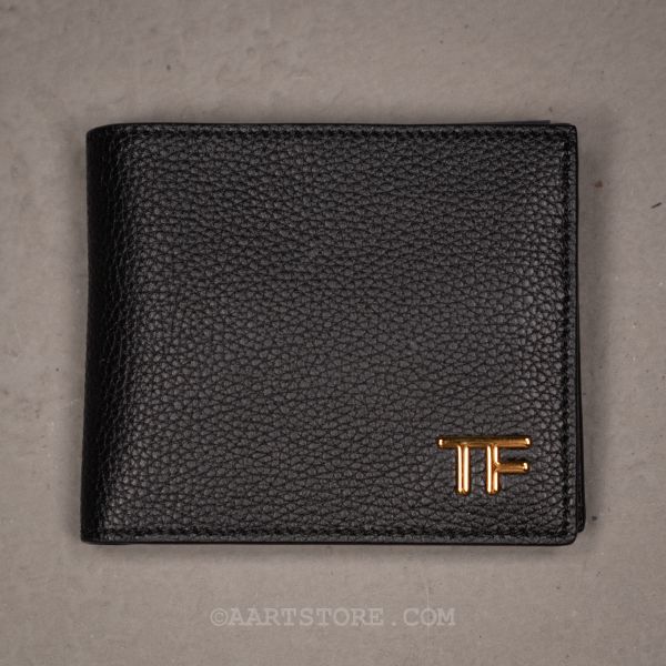 TF GRAIN LEATHER WALLET NERO