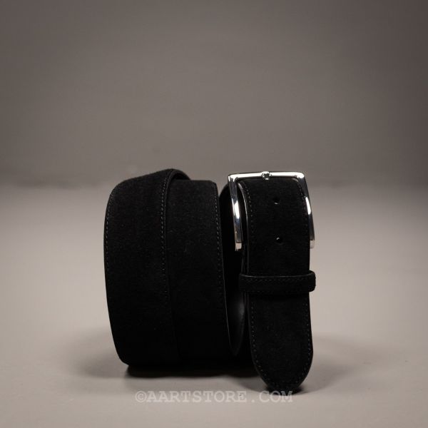 SUEDE PANAMA BELT NERO