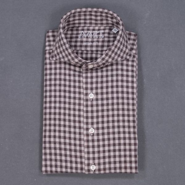 AA33 OUTDOOR CHECK SLIM FIT SHIRT BROWNSTONE