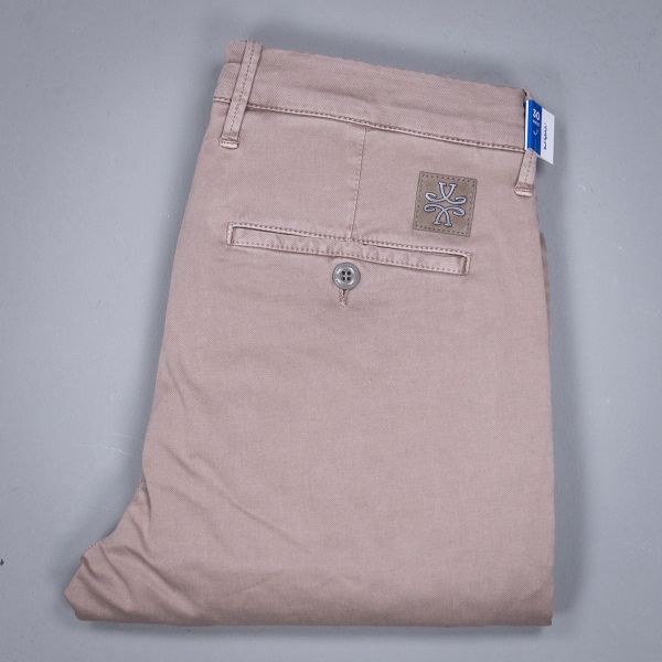 BOBBY 3756 SOFT TWILL CHINO MARRONNE