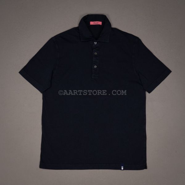  ANTIQUE JERSEY SS POLO BLU NAVY