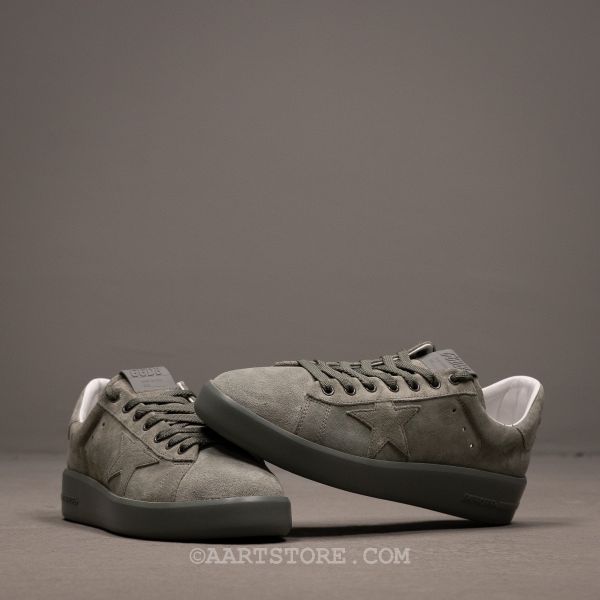 PURESTAR SUEDE SNEAKER GREY GREEN