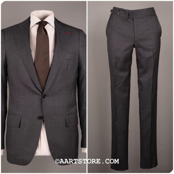 DOMENICO SHARKSKIN SUIT GRIGIO SCURO